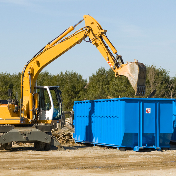 what are the rental fees for a residential dumpster in New Goshen